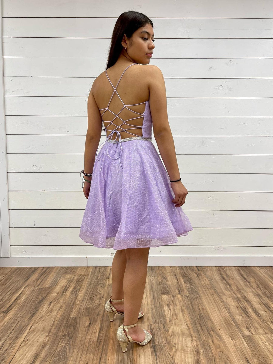 Lilac Backless Dress