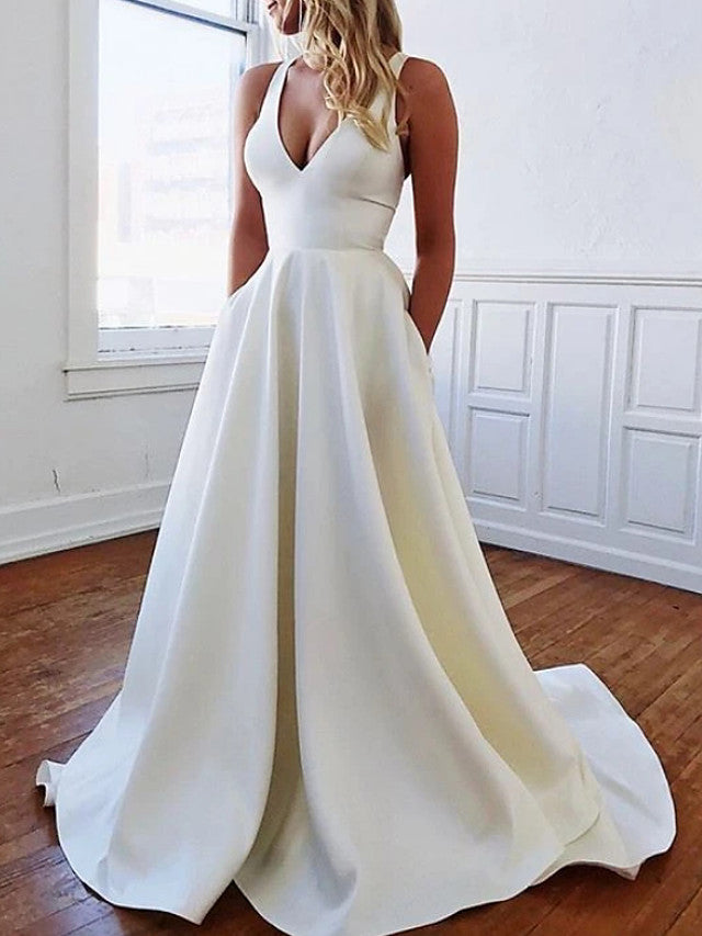 Stretch Satin Wedding Dresses